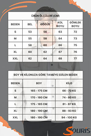 Erkek Açık Gri Oversize Gömlek Ceket Kapaklı Çift Cepli Çıtçıtlı