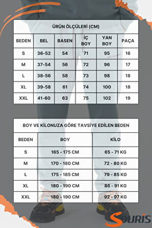 Erkek Açık Mavi Eşofman Altı Rahat Kalıp 3 iplik Şardonlu Düz Paça