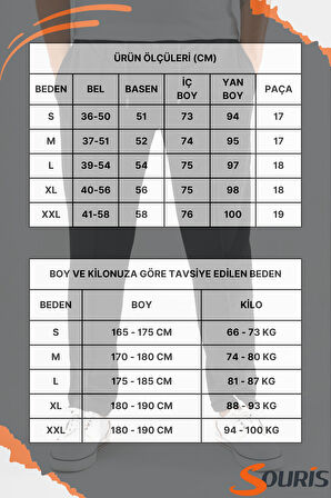 Erkek Siyah Çımalı Rahat Spor Pantolon Duble Paça Jogger Eşofman Altı