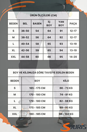 Erkek Füme Jogger Pantolon Rahat Kesim Pamuklu Lastikli Paça İpli