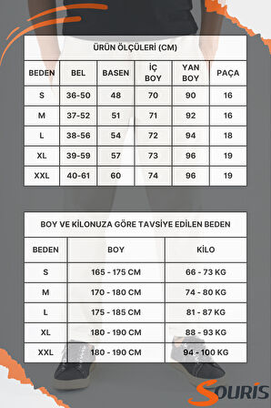 Erkek Krem Jogger Eşofman Altı Duble Paça Spor Rahat Pantolon