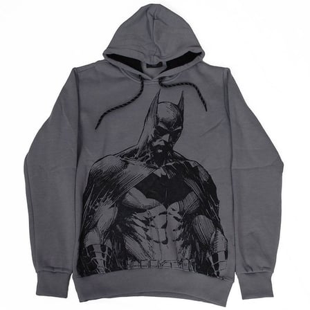 Batman Dark Knight Kapüşonlu Sweatshirt Gri