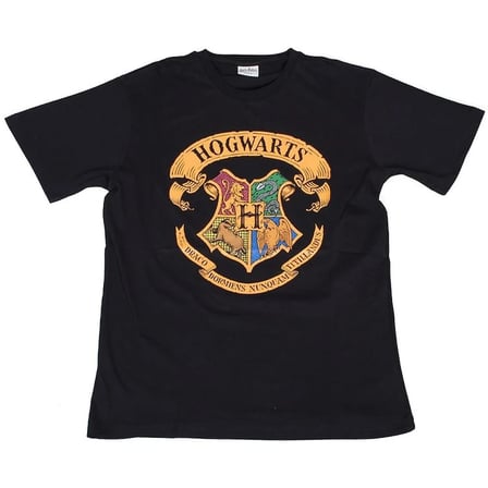 Harry Potter Hogwarts Tişört Siyah