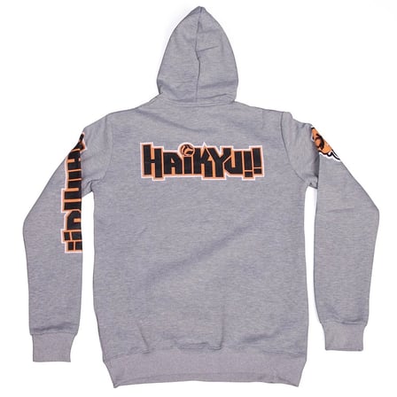 Haikyu No:2 Kapüşonlu Sweatshirt Gri