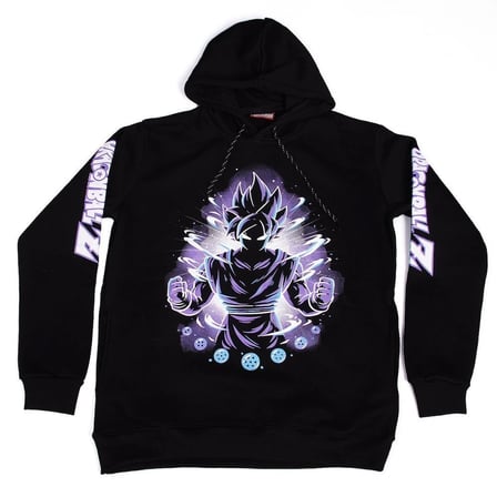 Dragon Ball Z No:1 Kapüşonlu Sweatshirt Siyah