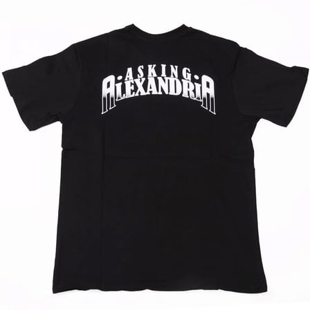 Asking Alexandria Grey Skull Tişört Siyah