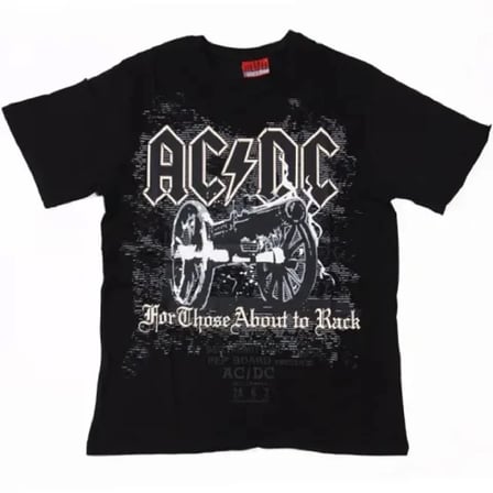 AC/DC For Those About To Rock Tişört Siyah