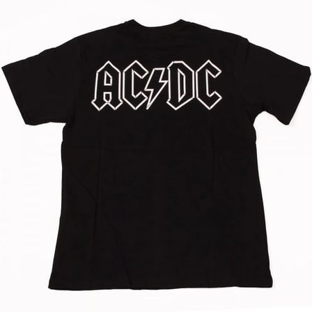 AC/DC No:2 Tişört Siyah