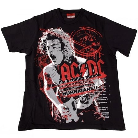 AC/DC No:3 Tişört Siyah