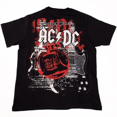 AC/DC No:3 Tişört Siyah