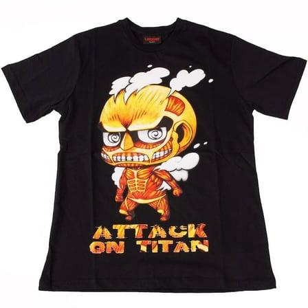 Attack On Titan No:4 Tişört Siyah