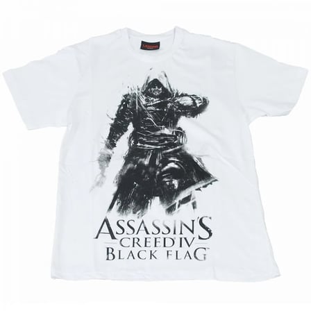 Assasins Creed Black Flag Tişört Beyaz
