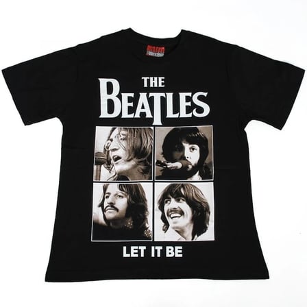 The Beatles Let It Be Tişört Siyah