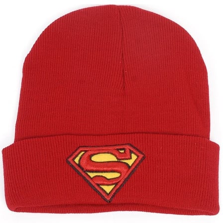 Superman Classic Logo Katlamalı Bere Kırmızı