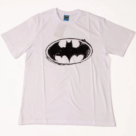 Batman Vintage Logo Tişört Beyaz