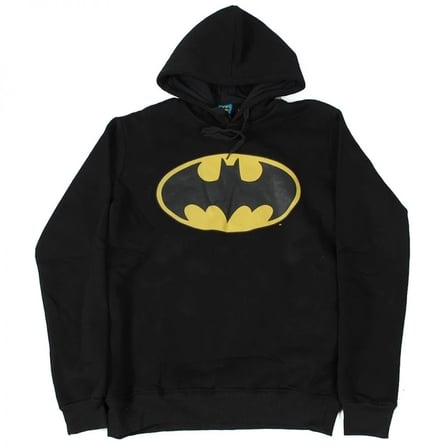 Batman Classic Logo Kapüşonlu Sweatshirt Hoodie Siyah