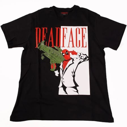 Deadpool Deadface Tişört Siyah