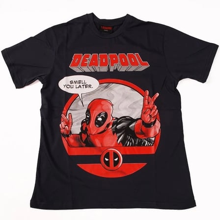 Deadpool No:2 Tişört Siyah
