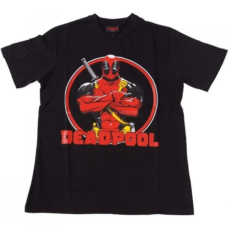 Deadpool No:8 Tişört Siyah