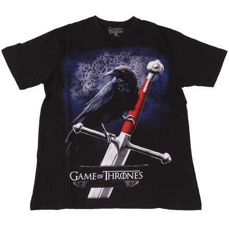 Game Of Thrones The Crow Tişört Siyah