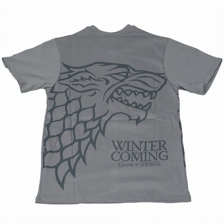 Game Of Thrones Stark Wolf Tişört Gri