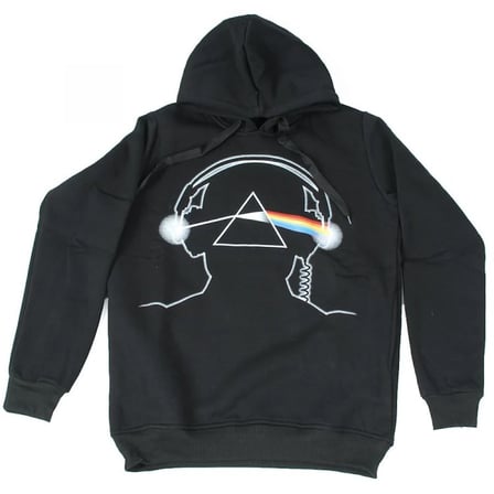Pink Floyd Dark Side Of the Moon Kapüşonlu Sweatshirt Siyah