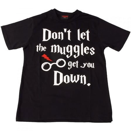 Harry Potter Muggles Tişört Siyah