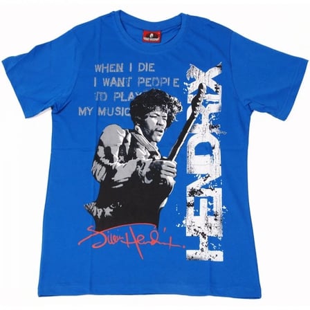 Jimi Hendrix No1 Tişört Mavi