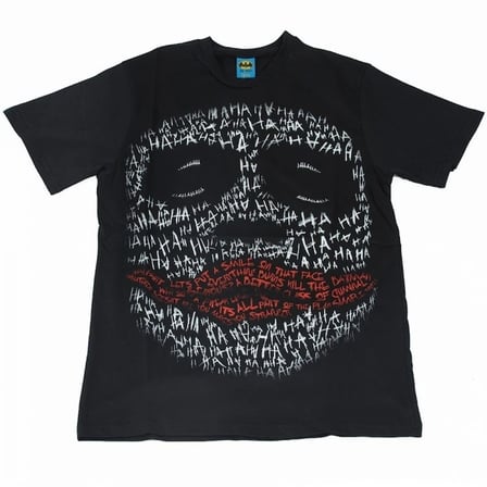 Joker Face Tişört Siyah