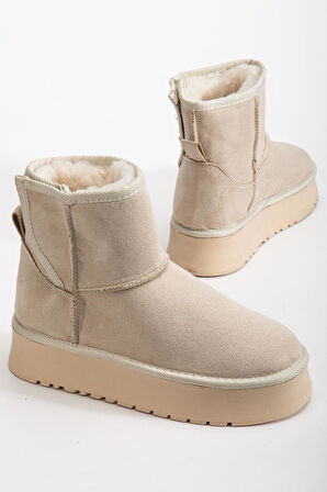 Suins Soule Model İçi Komple Kürklü Cırtlı  Ten Kadın Bot