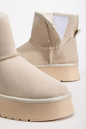 Suins Soule Model İçi Komple Kürklü Cırtlı  Ten Kadın Bot