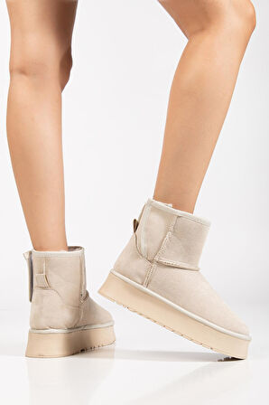 Suins Soule Model İçi Komple Kürklü Cırtlı  Ten Kadın Bot