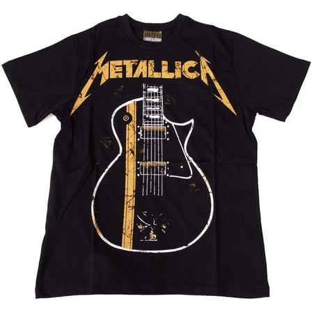 Metallica Guitar Tişört Siyah