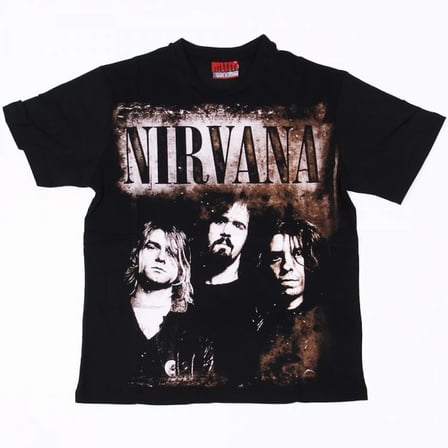Nirvana The Band Tişört Siyah