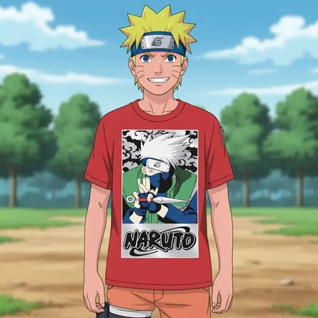 Naruto No:1 Tişört Kırmızı