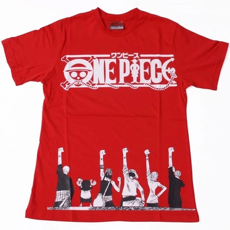 One Piece Raise Fist Tişört Kırmızı