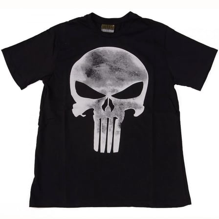 The Punisher Vintage Logo Tişört Siyah