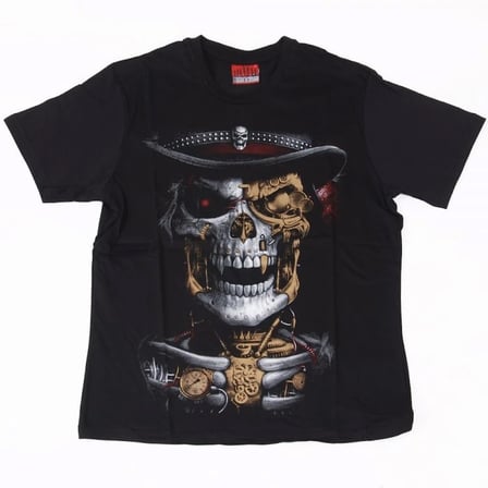 Skull No:3 Tişört Siyah
