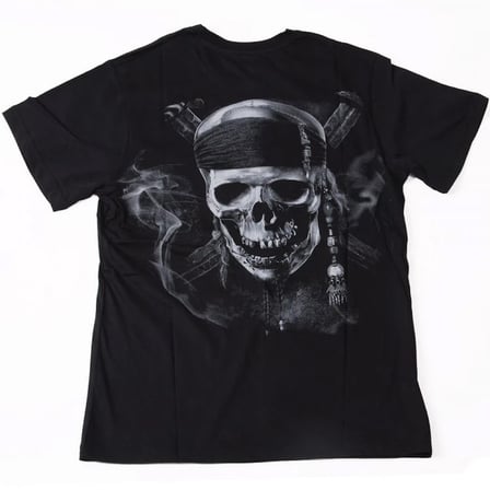 Skull No:4 Tişört Siyah
