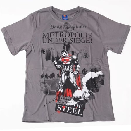 Superman Metropolis Tişört Gri