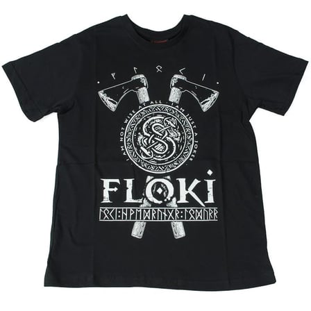 Vikings Floki Tişört Siyah