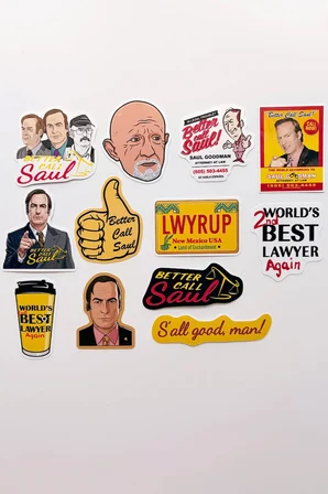 Better Call Saul Sticker Paketi 12 Parça Kaliteli Su Geçirmez Laptop Telefon Etiket Seti