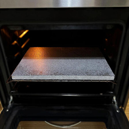 Doğal Bazalt Mangal Ve Barbekü Taşı, Pizza, Fırın Taşı, Ekmek, 35×40 cm – Doğal Bazalt Pişirme Taşı