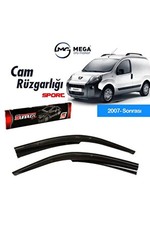 Peugeot Bipper 2007- Sonrası Mugen Tip Cam Rüzgarlık Sunplex