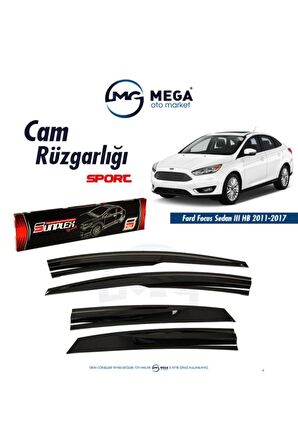 Ford Focus 3 Hb-sedan 2011-2017 Cam Rüzgarlık Mugen Ti?p