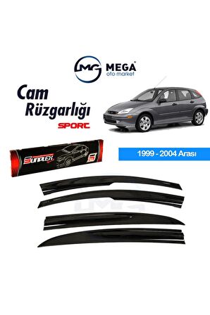 Ford Focus 1 1999 - 2004 Arası Mugen Tip Cam Rüzgarlık Sunplex