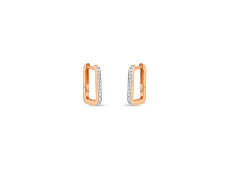 0.15CT Pırlanta Ataç Küpe