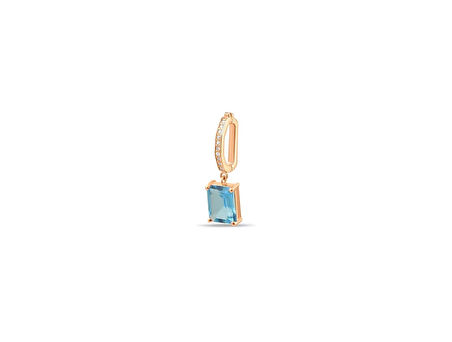 S'CHARM Blue Topaz Pırlantalı Charm