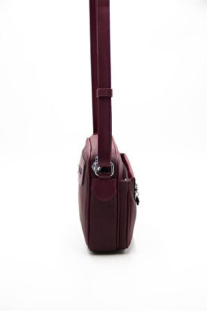 Silver  Polo Bordo - Bordo NV753 Kadın Çapraz Çanta