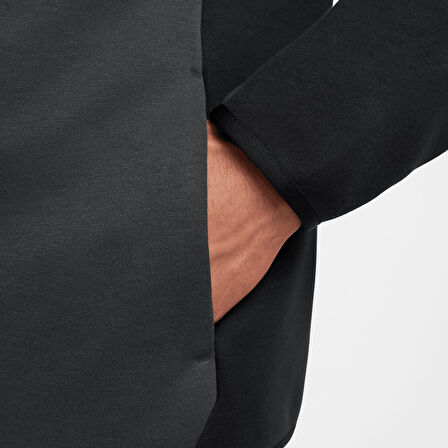 NİKE TECH FLEECE WİNDRUNNER ERKEK SİYAH SWEATSHİRT-SPORTXOUTLET